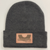 Leather Patch Beanie